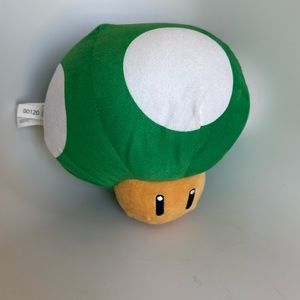 Super Mario 1UP Green Mushroom Soft Plush Nintendo